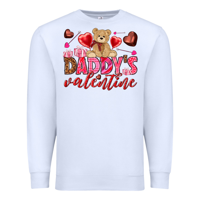 Daddy's Valentine Premium Sweatshirt by HowdyJamesFarm | Teevron