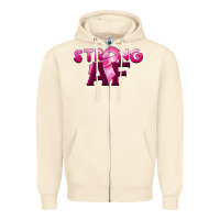 Sandshell strong af breast cancer Zipper Hoodie - BarkalooDesign