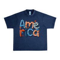 Navy america Urban Heavy Tee - MaliasSmallBusiness