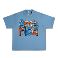 Pebble Blue america Urban Heavy Tee - MaliasSmallBusiness