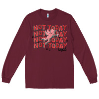 Burgundy not today cupid Long Sleeve Tee - MaliasSmallBusiness