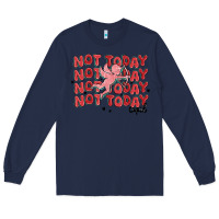 Navy not today cupid Long Sleeve Tee - MaliasSmallBusiness