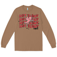 Toasted Coconut not today cupid Long Sleeve Tee - MaliasSmallBusiness