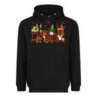 Black Christmas coffee cups Heavyweight Hoodie - texasbilliewilder