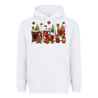 White Christmas coffee cups Heavyweight Hoodie - texasbilliewilder