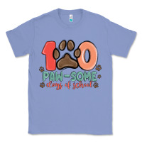 100 Pawsome Days Of School Classic Tee | Teevron