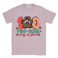 Lilac 100 pawsome days of school Classic Tee - MaliasSmallBusiness