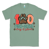 Sage 100 pawsome days of school Classic Tee - MaliasSmallBusiness