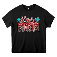 Black race mom Heavy Core Tee - RacoonDesign