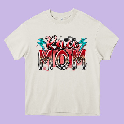 Race Mom Heavy Core Tee Designed By Racoondesign