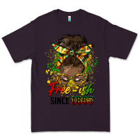 Plum free ish since 1865 afro messy bun Premium Tee - HRA Design Shop