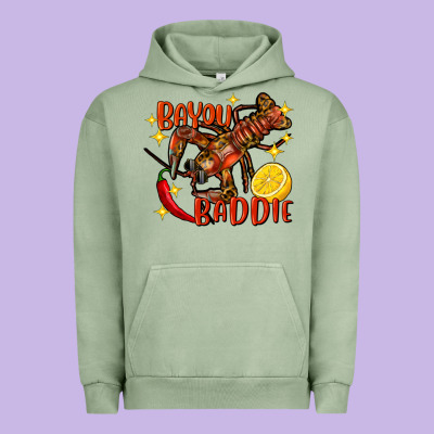 Crawfish Bayou Baddie Urban Hoodie Designed By Fadigitalartstudio