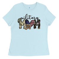 Baby Blue military mom Ladies Tee - SublimationCraftShop