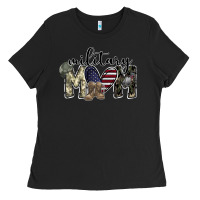 Black military mom Ladies Tee - SublimationCraftShop