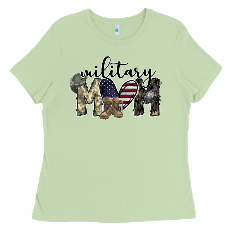 Military Mom Ladies Tee by SublimationCraftShop | Teevron
