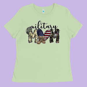 Military Mom Ladies Tee Designed By Sublimationcraftshop