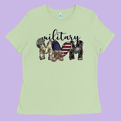 Military Mom Ladies Tee Designed By Sublimationcraftshop