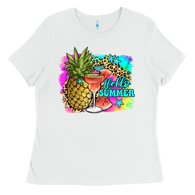 Hello Summer Ladies Tee by JahusDesignShop | Teevron