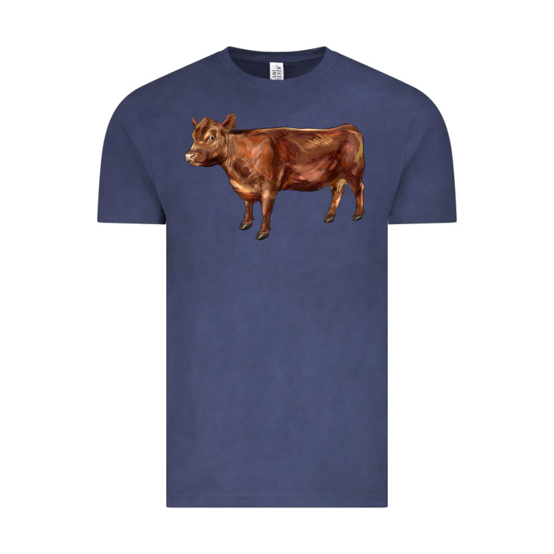 Red Angus Cow Vintage Tee by LillyAllenDesigns | Teevron