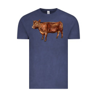 Vintage Denim red angus cow Vintage Tee - LillyAllenDesigns