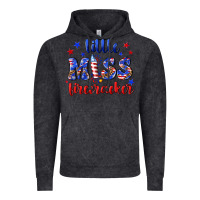 Vintage Black little miss firecracker Vintage Hoodie - NancyCooperArtShop