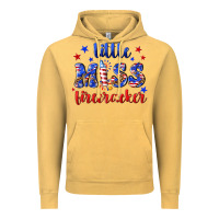 Vintage Mustard little miss firecracker Vintage Hoodie - NancyCooperArtShop