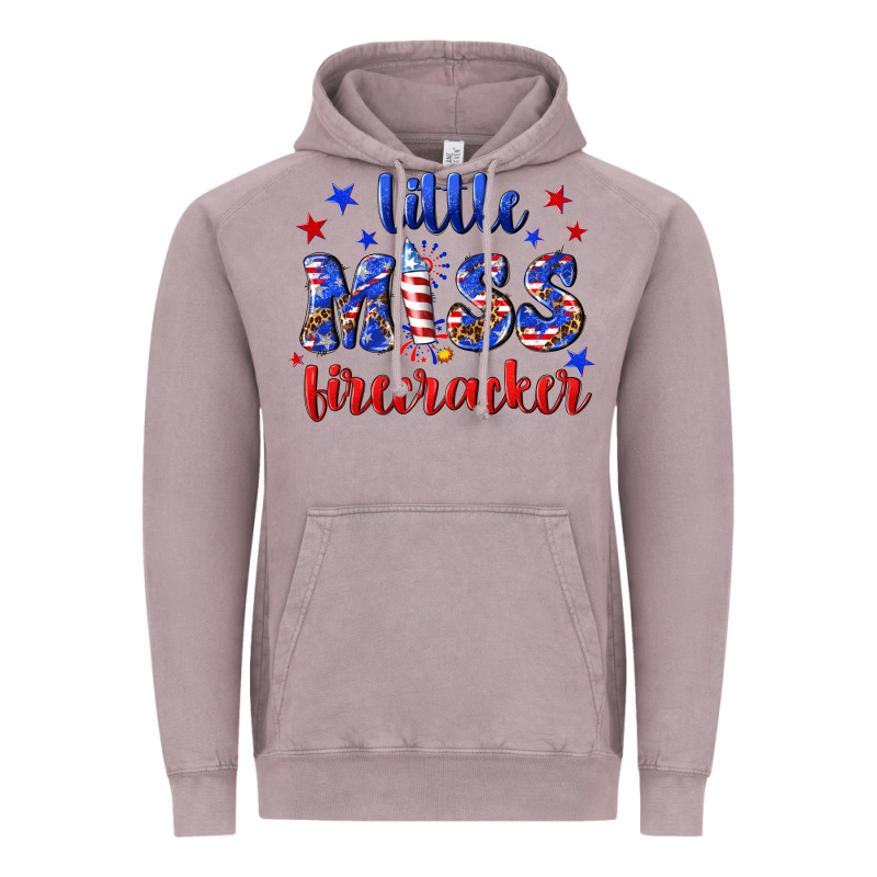 Little Miss Firecracker Vintage Hoodie by NancyCooperArtShop | Teevron