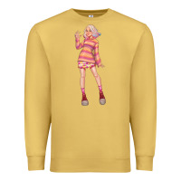 Antique Gold colorful girl Premium Sweatshirt - TumblerDesignByShophia