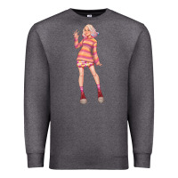 Charcoal Heather colorful girl Premium Sweatshirt - TumblerDesignByShophia