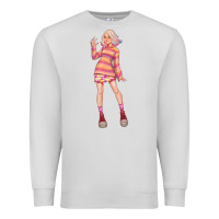Dove Grey colorful girl Premium Sweatshirt - TumblerDesignByShophia