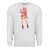 Oatmeal Heather colorful girl Premium Sweatshirt - TumblerDesignByShophia