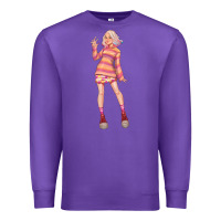 Purple colorful girl Premium Sweatshirt - TumblerDesignByShophia