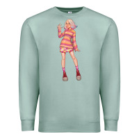 Seafoam colorful girl Premium Sweatshirt - TumblerDesignByShophia