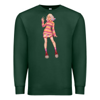 Sports Green colorful girl Premium Sweatshirt - TumblerDesignByShophia