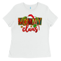 White christmas mommy claus Ladies Tee - FaDigitalArtStudio