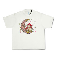 Pistachio moon and mushrooms Urban Heavy Tee - MaliasSmallBusiness