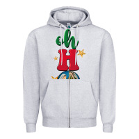 Heather Grey oh holy night Zipper Hoodie - BarkalooDesign