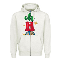 Oatmeal Heather oh holy night Zipper Hoodie - BarkalooDesign
