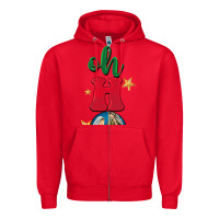 Red oh holy night Zipper Hoodie - BarkalooDesign