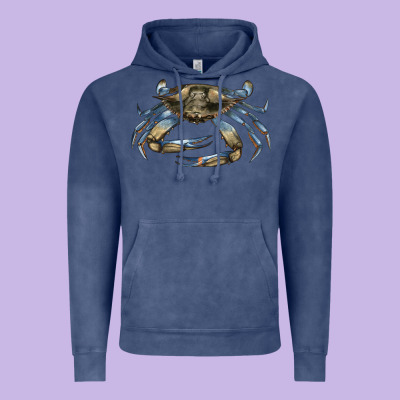 Crab Vintage Hoodie Designed By Lillyallendesigns