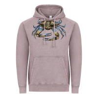 Vintage Zinc Crab Vintage Hoodie - LillyAllenDesigns