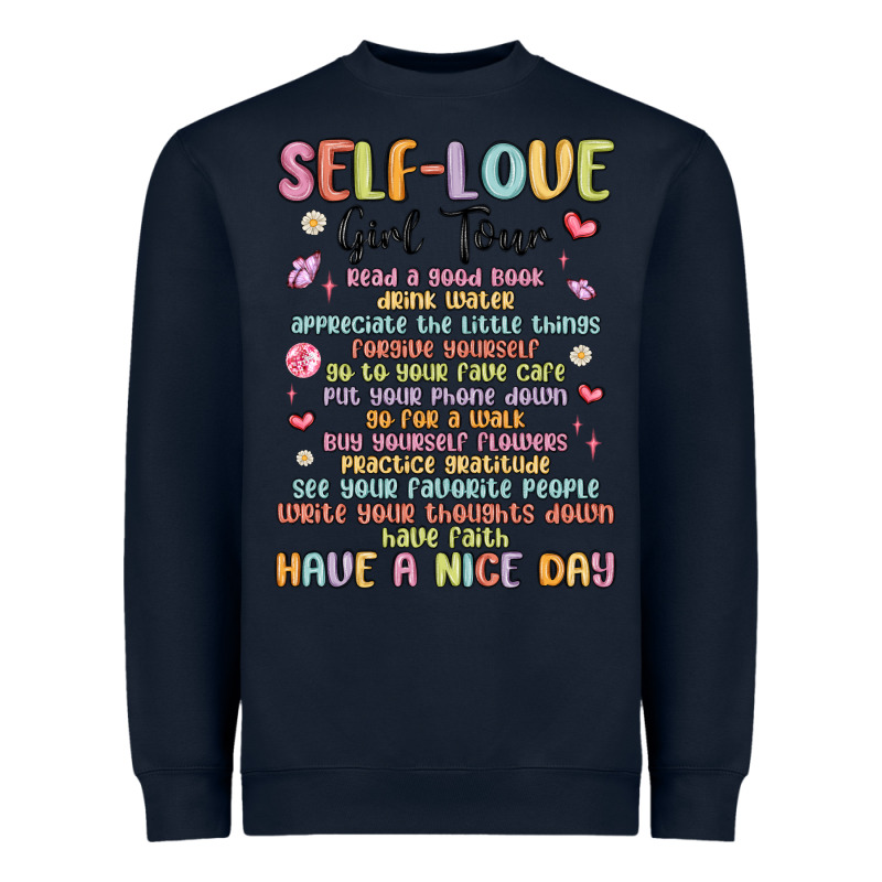 Self Love Girl Tour Malias Heavyweight Sweatshirt by MaliasSmallBusiness | Teevron