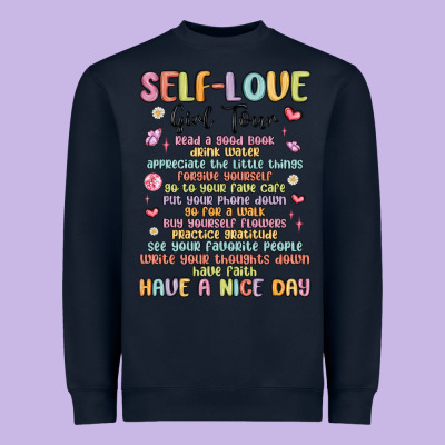 Self Love Girl Tour Malias Heavyweight Sweatshirt Designed By Maliassmallbusiness