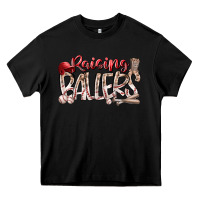 Black Raising Ballers Heavy Core Tee - RacoonDesign