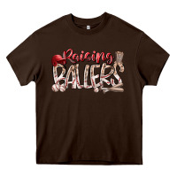 Chocolate Brown Raising Ballers Heavy Core Tee - RacoonDesign