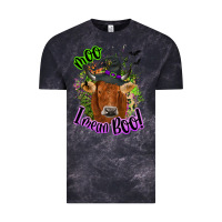 Cloud Black Moo i mean boo Cow Vintage Tee - NancyCooperArtShop