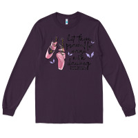 Plum let them praise his name with dancing Long Sleeve Tee - MaliasSmallBusiness