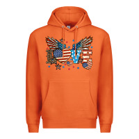 Carrot Love America wings 4th of july Premium Hoodie - HowdyJamesFarm