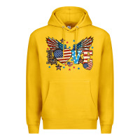 Lemon Love America wings 4th of july Premium Hoodie - HowdyJamesFarm