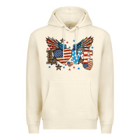 Sandshell Love America wings 4th of july Premium Hoodie - HowdyJamesFarm